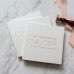 Celebration Invitation Card With Hard Cover White Wedding Invitation Customized